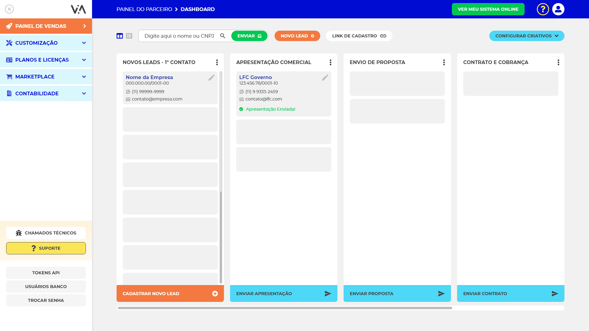 Central de Leads do Parceiro