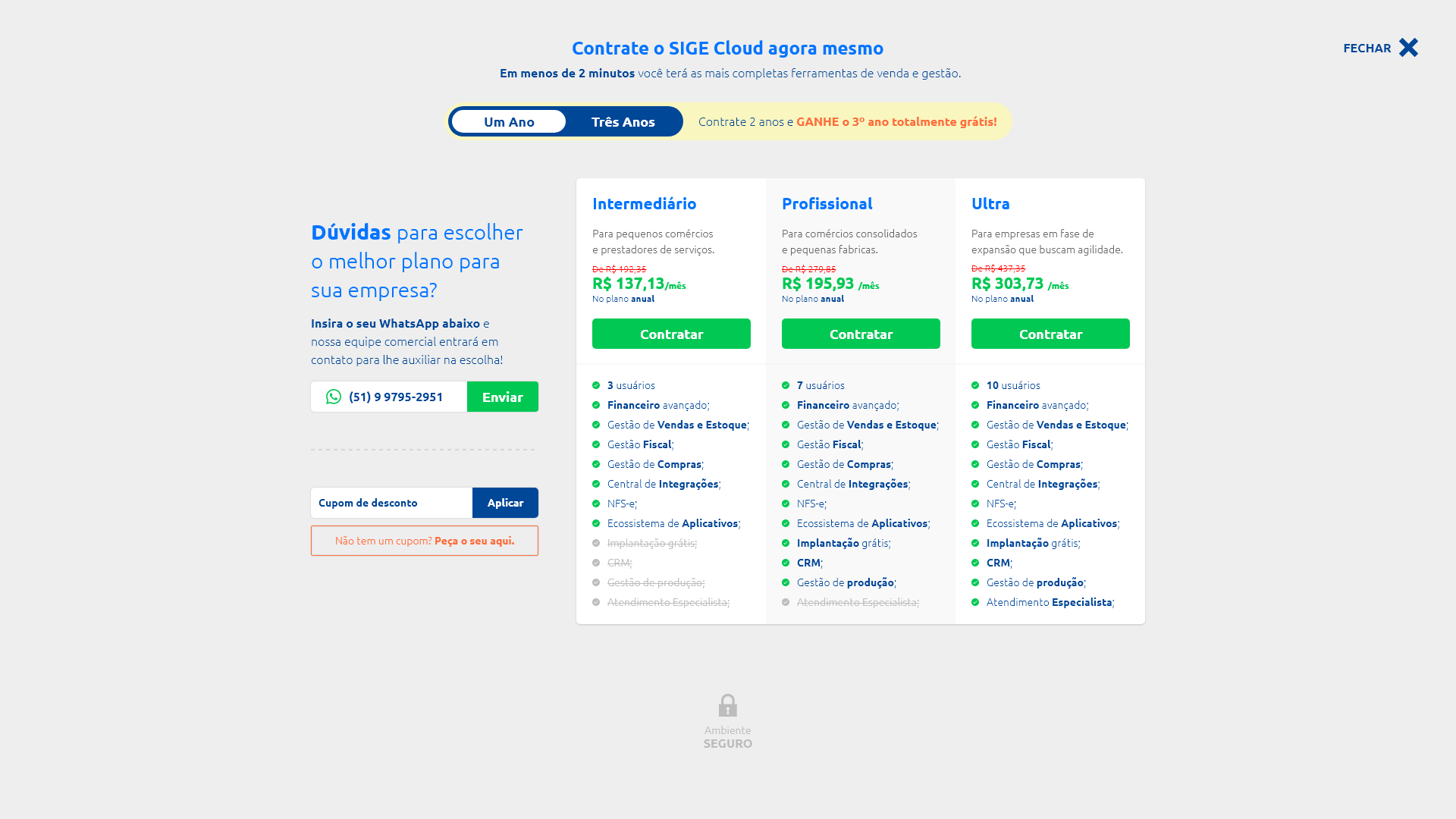 SIGE Cloud checkout flow